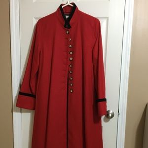 Wool Blend Dress Coat